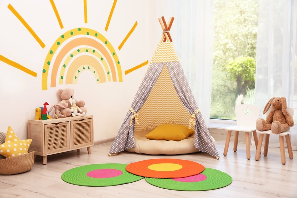 Beruhigende Farben: Kinderzimmer werden gerne in fröhlichem Gelb gestrichen.