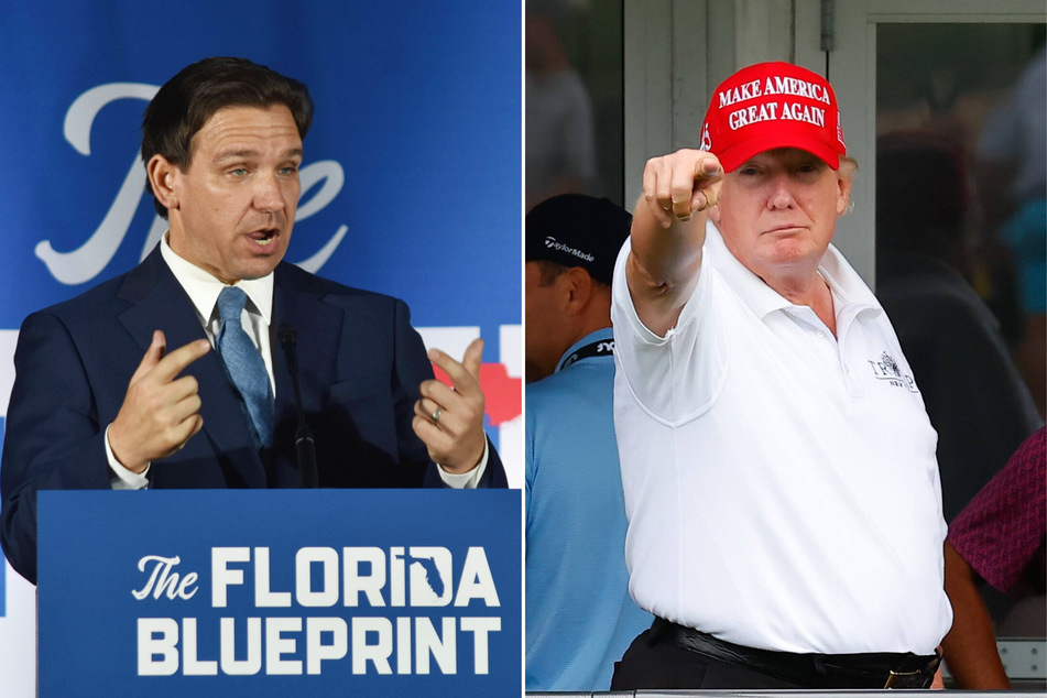 Donald Trump and his campaign emailed supporters to call Ron DeSantis out for campaigning for president while remaining a state Governor