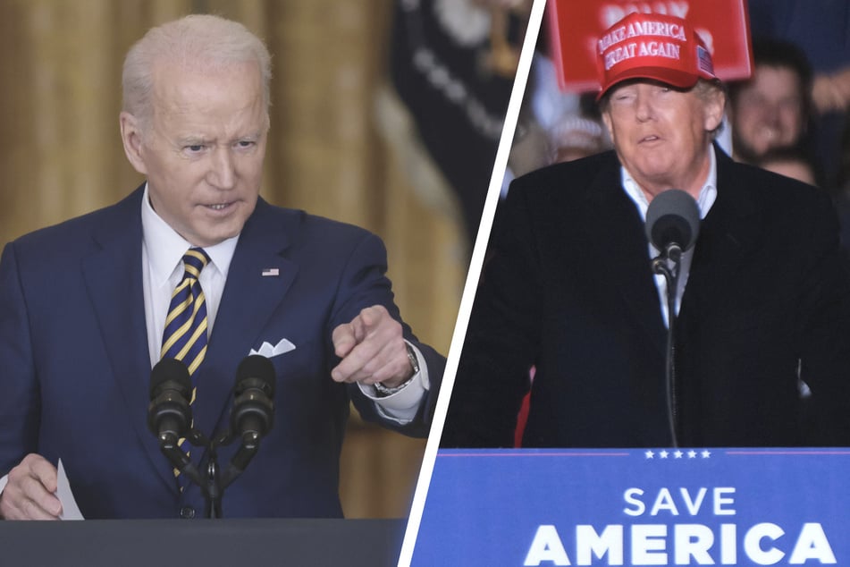 The Supreme Court ruled that Donald Trump's (r.) claims to executive privilege cannot outweigh those of sitting President Joe Biden (l.).