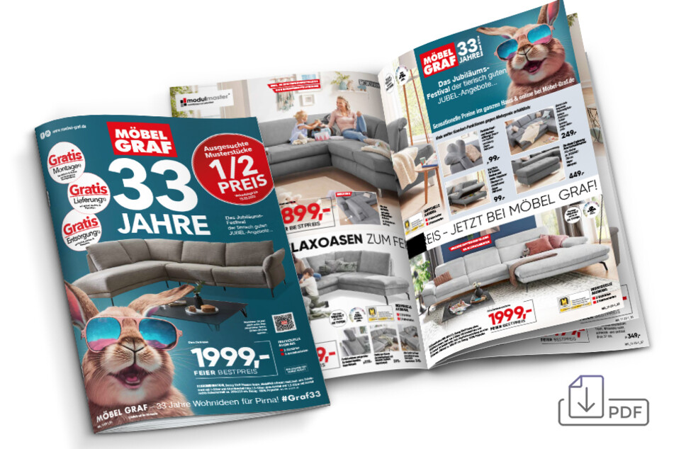 Hier gibt's alle Deals aus dem aktuellen Möbel GRAF Prospekt.