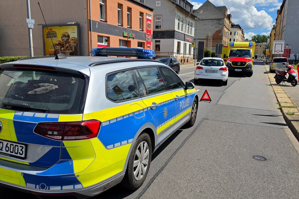 Die Palmstraße musste nach dem Unfall halbseitig gesperrt werden.