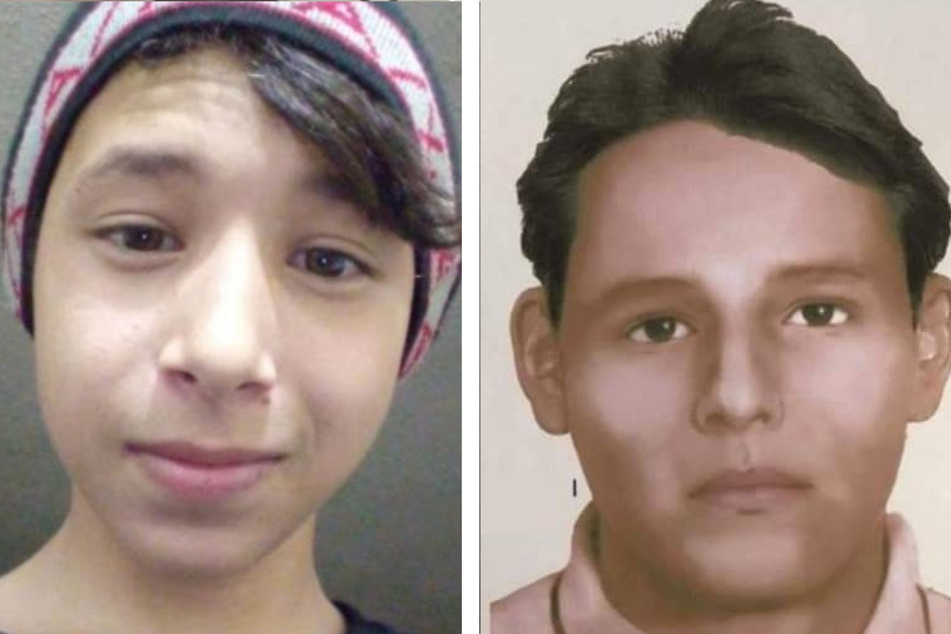 Mit einem Phantombild (rechts) wurde der mittlerweile 16-jährige Salvador gesucht.