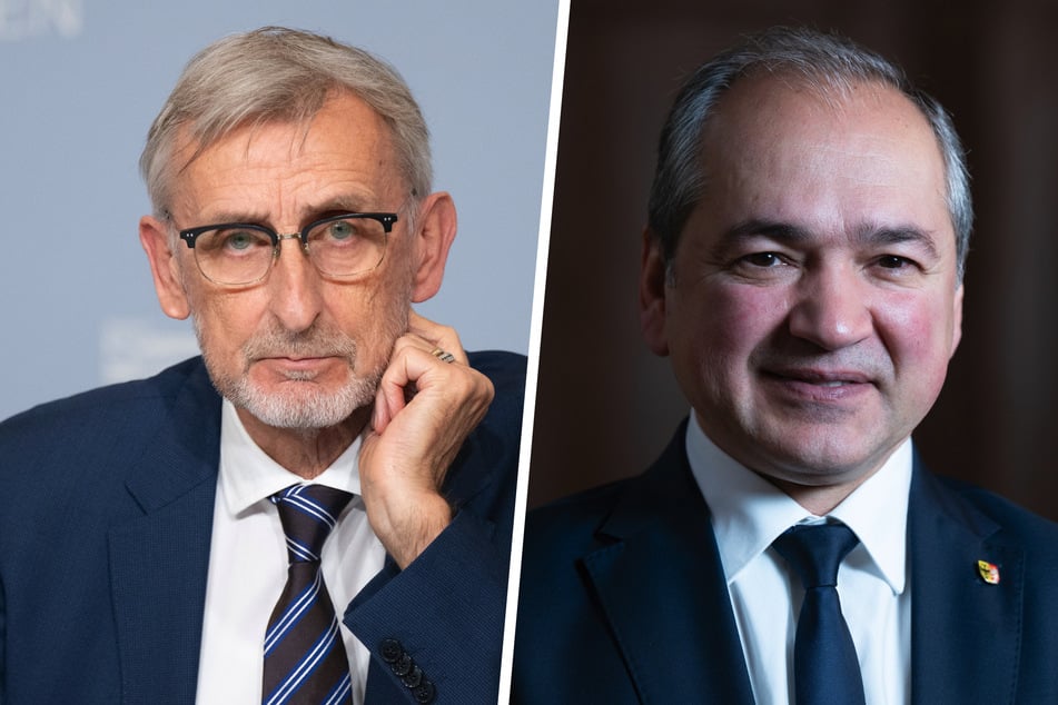 Armin Schuster (64, l.) und Octavian Ursu (58) gehören beide der CDU an.