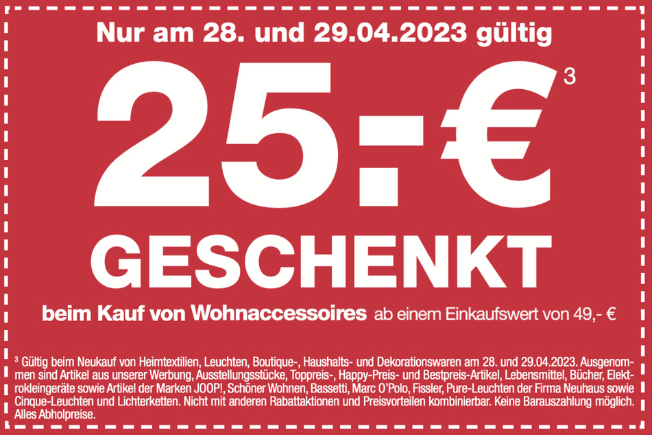 Hier klicken und Coupon herunterladen.