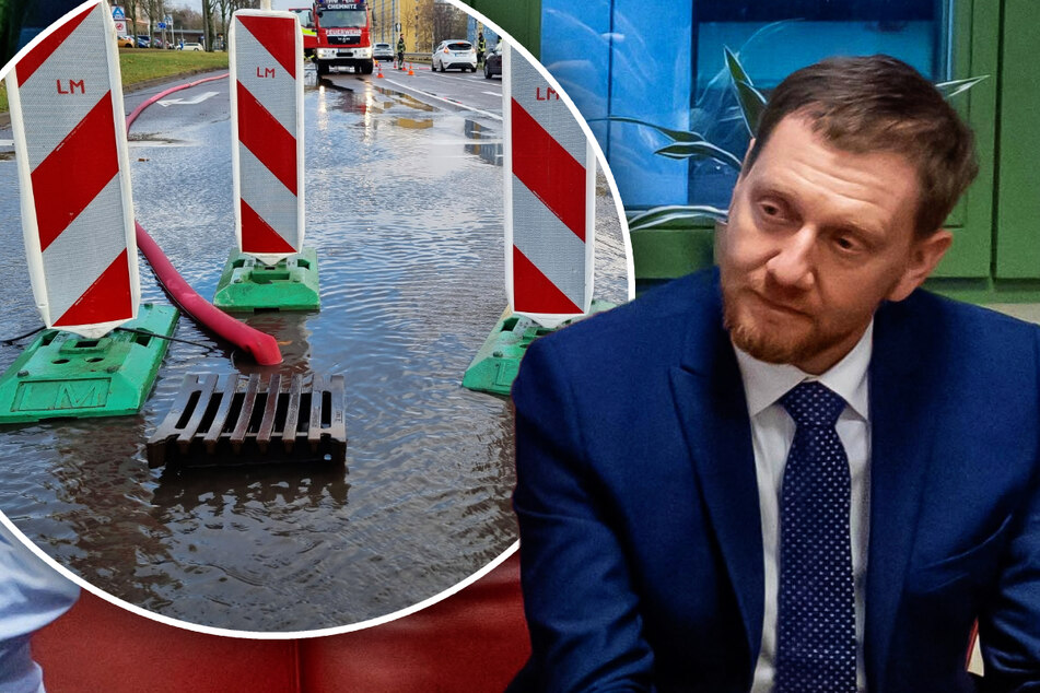 Chemnitz: Hochwasserschutz für Chemnitz: MP Kretschmer besucht Harthauer Bürgerinitiative