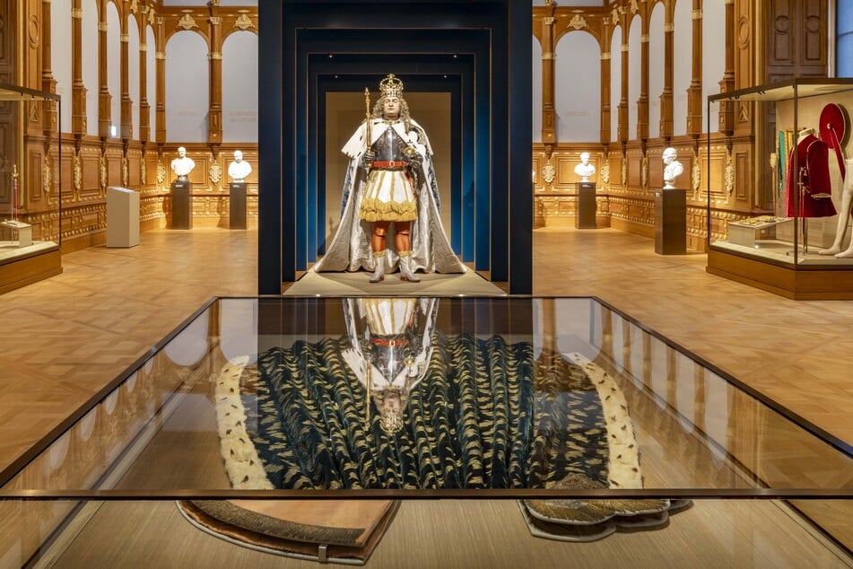 Die Rekonstruktion der Krönungsfigur Augusts des Starken in der neuen Dauerausstellung.
