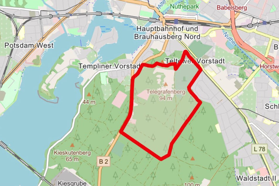 Die Karte zeigt den Sperrkreis, der am kommenden Donnerstag bei der Entschärfung eingerichtet werden soll.