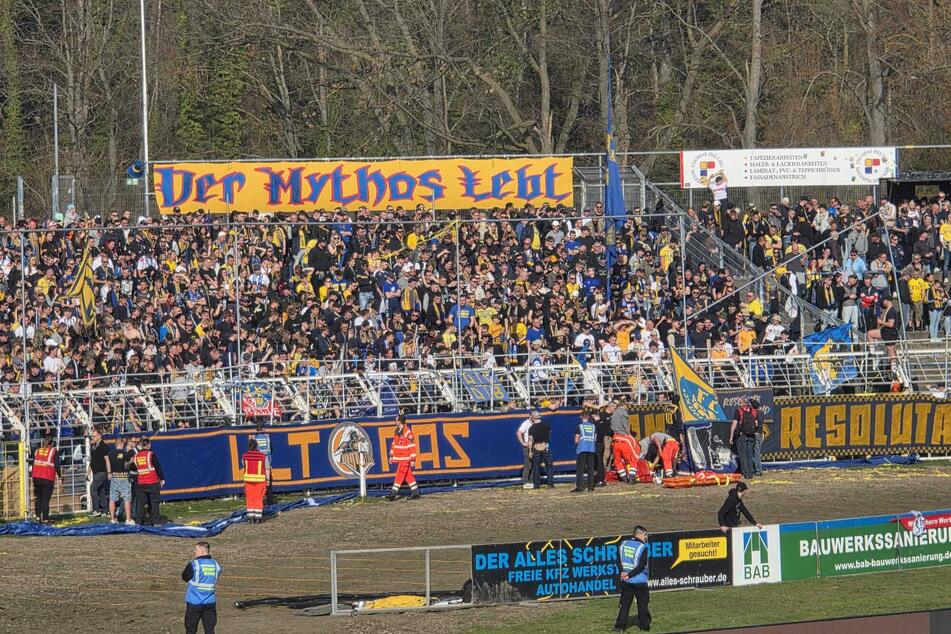 Auf Seiten der Heimfans kam es zu einem Notarzteinsatz.