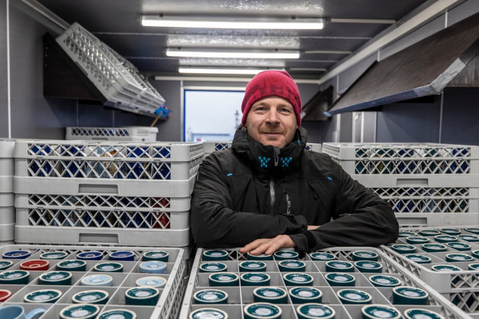 Ronny Hofmann ist Geschäftsführer des mobilen Spülzentrums von Citydrinks.