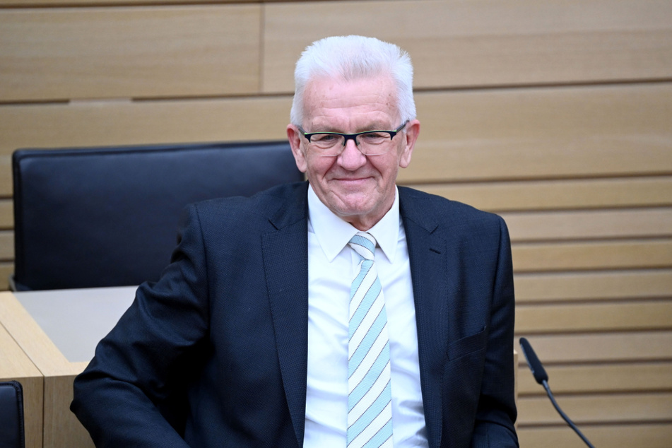 Baden-Württembergs Landesvater Winfried Kretschmann (74, Grüne).