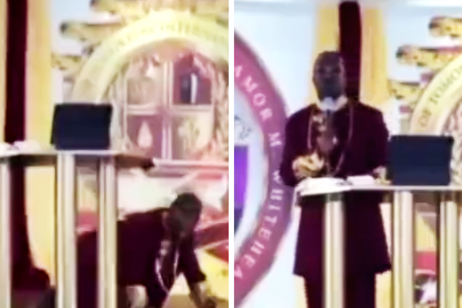 Brooklyn bishop Lamor Miller-Whitehead was robbed at gunpoint of his expensive jewelry while live-streaming his service on Sunday.