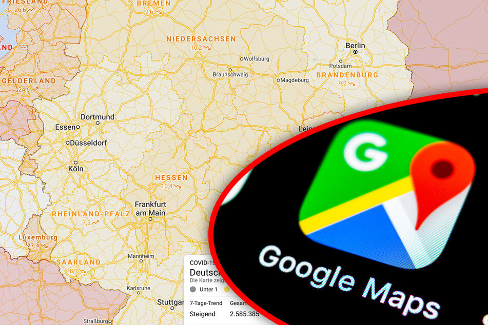 Inzidenz 7,5: Darum sieht die Pandemie bei Google Maps nicht so schlimm aus