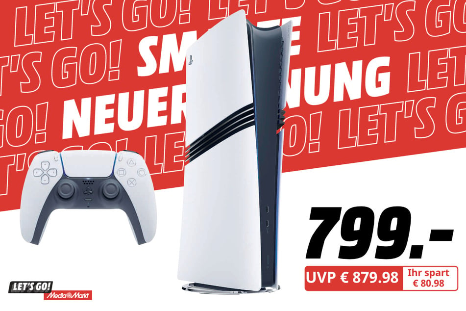 Sony PlayStation 5 Pro für 799 statt 879,98 Euro.