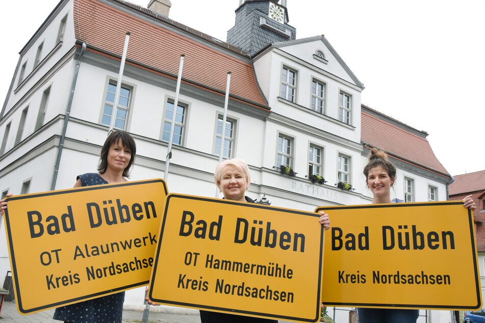 Immer wieder sind die Ortsschilder von Bad Düben gestohlen worden. Die Kurstadt versucht es nun mit einer speziellen Lösung. Leihen statt Klauen soll jetzt angesagt sein.