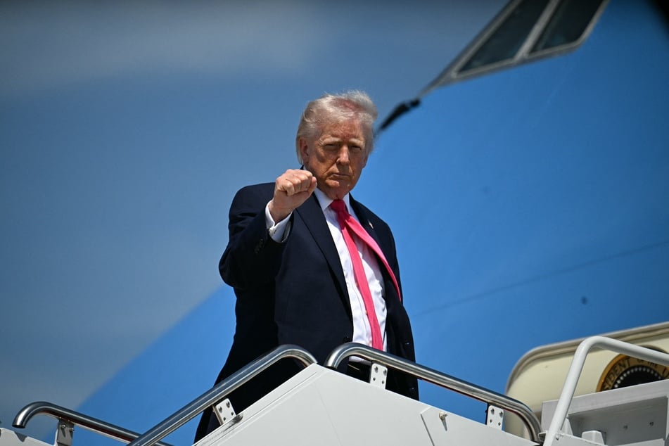 President Donald Trump attacked a federal judge for ruling on his $400 million ballroom project.