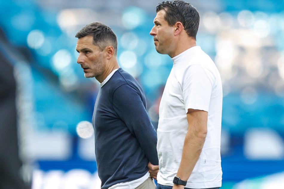 Sportdirektor Benjamin Weber (45, r.) und Leitl geraten in die Kritik.
