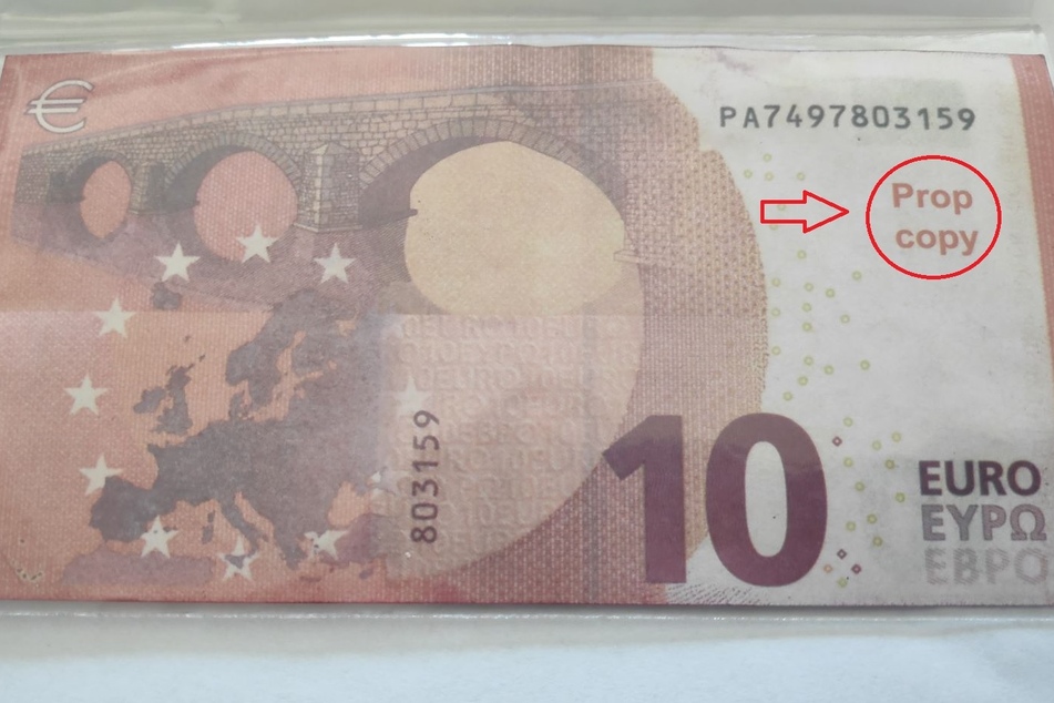 Der Aufdruck "Prop copy" ist deutlich auf dem Schein zu erkennen.
