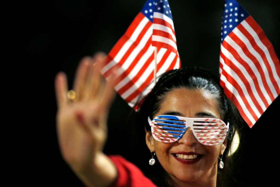 Diese Frau ist Trump-Anhängerin, doch in den Weststaaten haben die Demokraten meist leichtes Spiel.