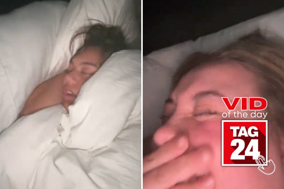 viral videos: Viral Video of the Day for March 28, 2024: TikToker is "so concerned" about sister's bizarre snoring!