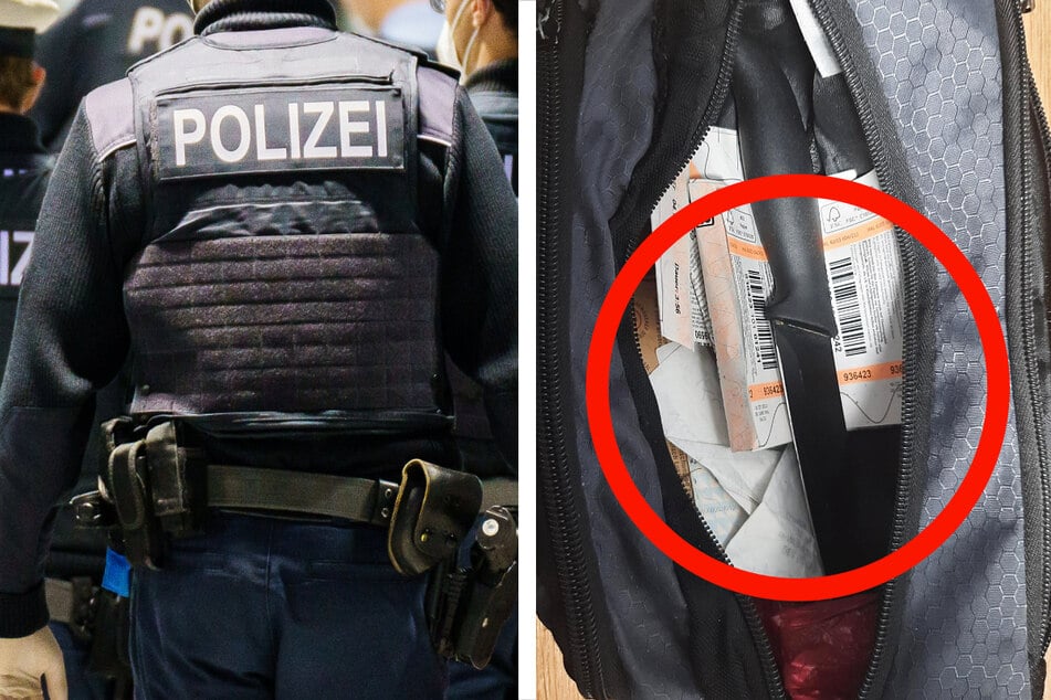 Die Bundespolizei hat am Fernbahnhof des Frankfurter Flughafens bei einem Mann ein Messer mit einer zwölf Zentimeter langen Klinge entdeckt.