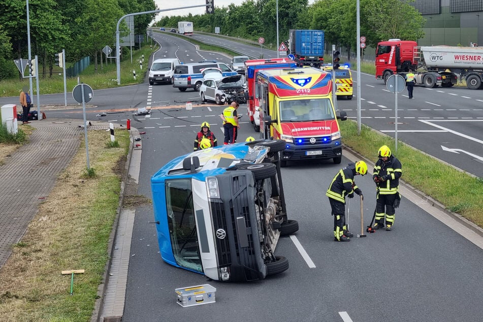 An einer Kreuzung knallte es am Montagnachmittag.