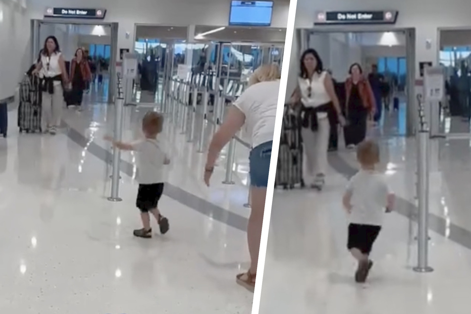 Oma lässt Kind am Flughafen los: Was dann passiert, ist herzerwärmend