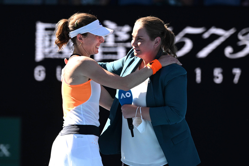 Exactly one year ago on January 24, 2022, Dokic cried during an interview with Alize Cornet (33, left).  After negative comments, he had constructive words for the moderator.