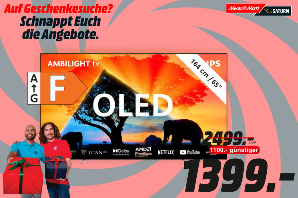 65-Zoll Philips-Fernseher für 1.399 Euro.