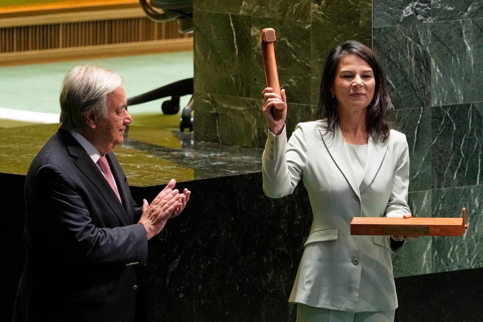Annalena Baerbock (44, Grüne) verfügt nun über den Holzhammer der UN-Vollversammlung.