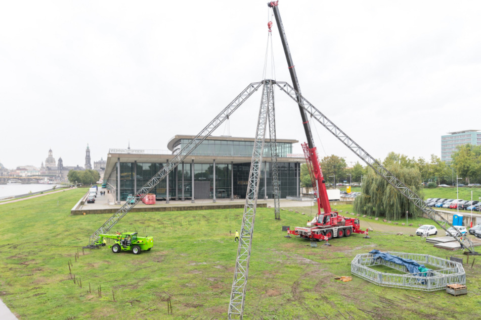 Jetzt muss alles wieder abgebaut werden.