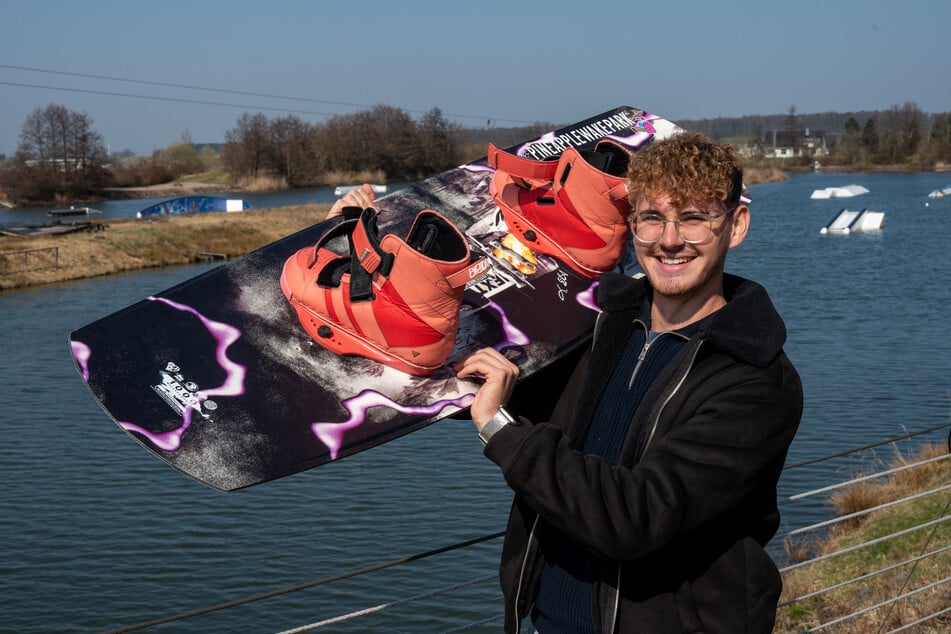 Festival-Produzent Pascal Sobeck (25) steht am "Pineapplewakepark".