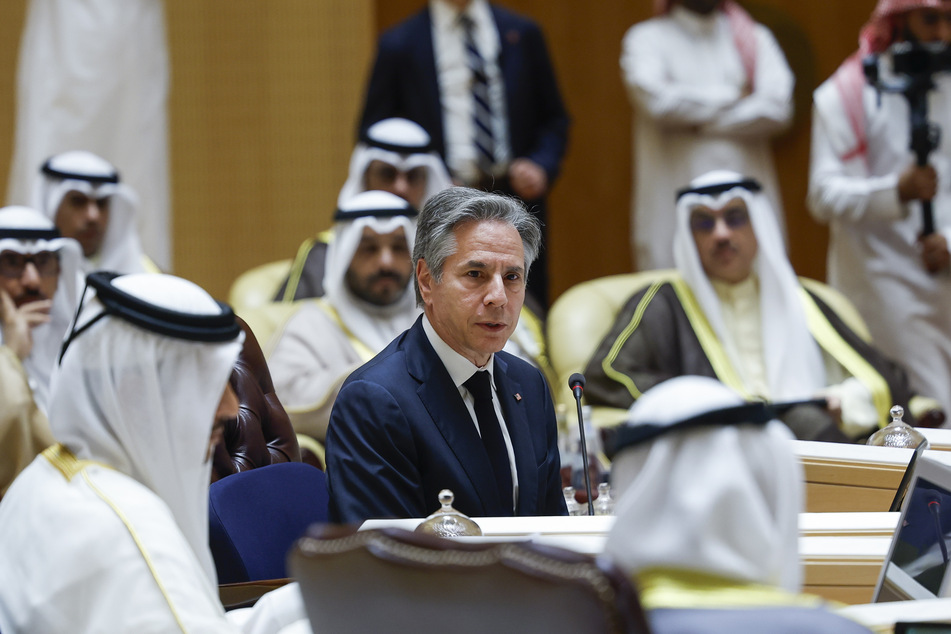 US-Außenminister Antony Blinken (62) beim gemeinsamen Ministertreffen mit seinen saudischen Amtskollegen in Riad.