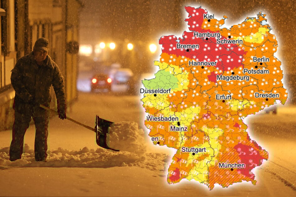 Große Teile Deutschlands stellen sich auf Schnee, Sturm, Frost und Glätte ein.
