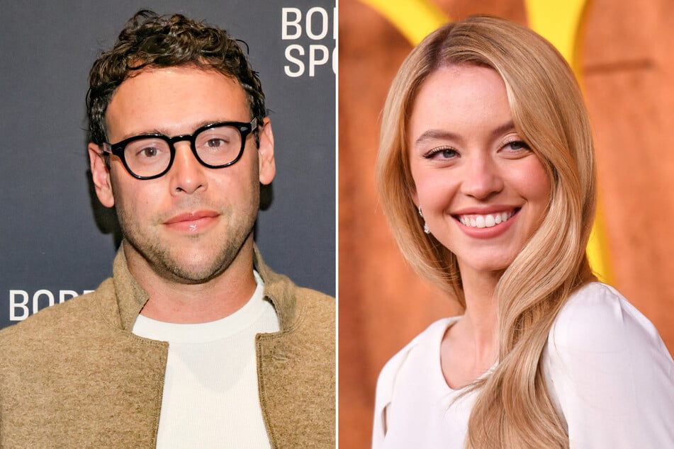 Sydney Sweeney (r.) and Scooter Braun both shared a cozy snap of themselves together at the recent premiere of Euphoria season 3.