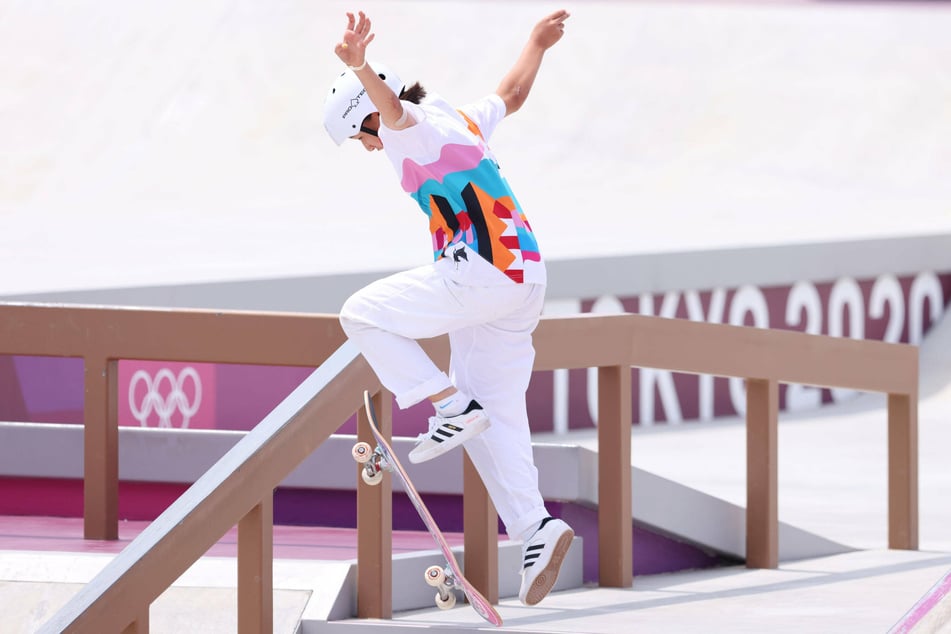 Skateboarding made its debut at the Olympic Games on Sunday.