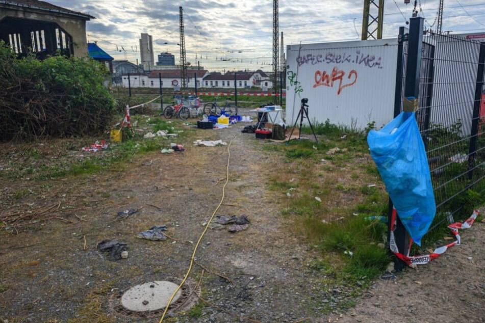 Die Leiche des toten 43-Jährigen war in diesem Container nahe dem Hauptbahnhof entdeckt worden.