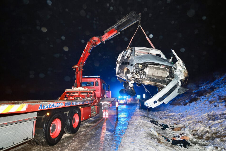 Der Wagen war völlig hinüber.