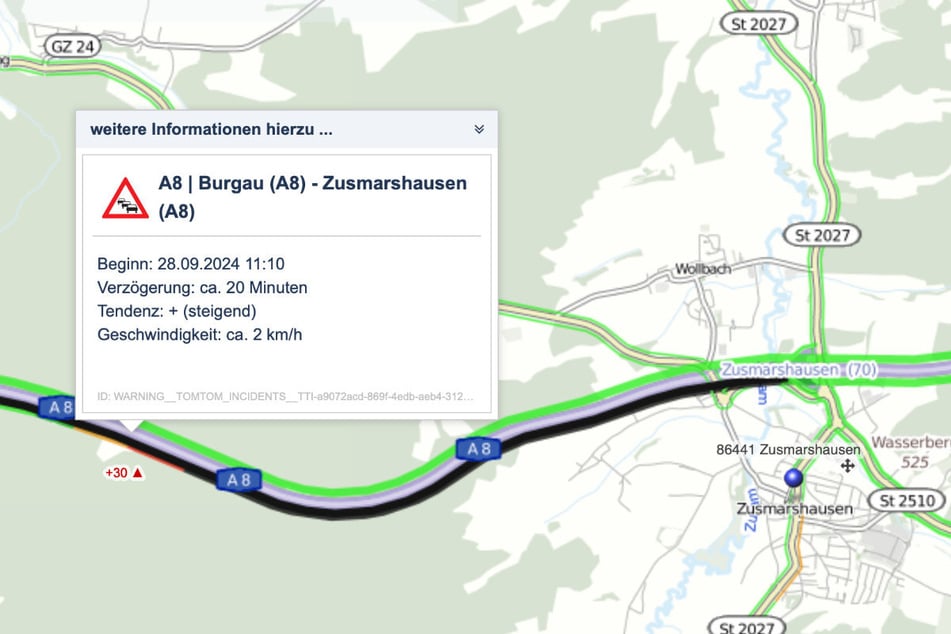 Zwischen den Anschlussstellen Burgau und Zusmarshausen müssen Autofahrer am Samstag Geduld mitbringen.