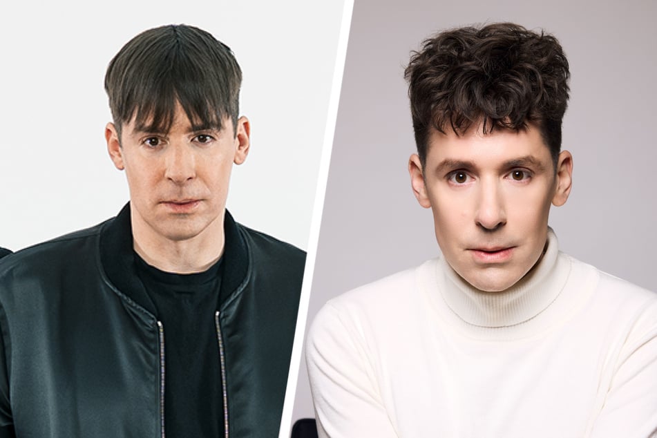 Kilian Kerner (47) präsentiert nicht nur seine neue Kollektion, sondern auch seine neue Frisur (r.).