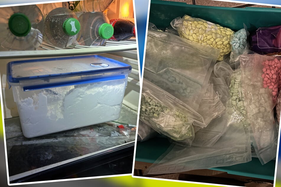 Insgesamt fanden die Ermittler über 50 Kilogramm verschiedenste Drogen - unter anderem in einem Kühlschrank.