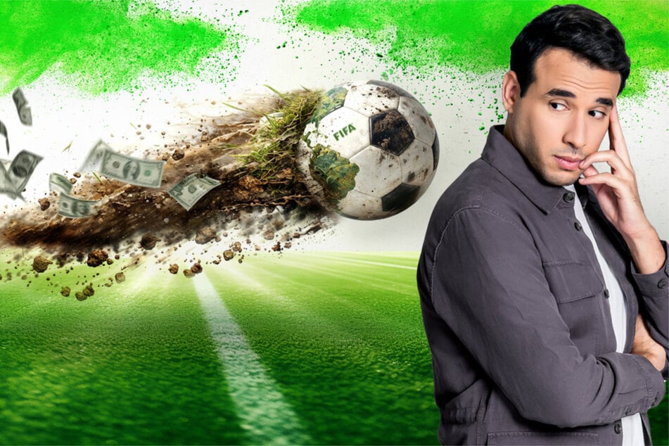 Sherif Rizkallah (30) schaut, wie grün die diesjährige Fußball-WM wirklich ist.