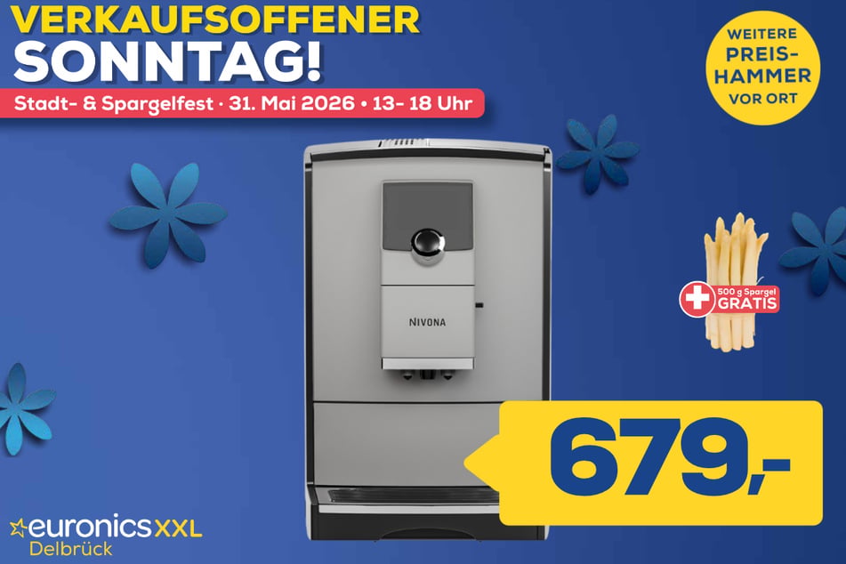 Nivona-Kaffeevollautomat CafeRomatica NICR 793 für 679 Euro (500 Gramm Spargel gratis).