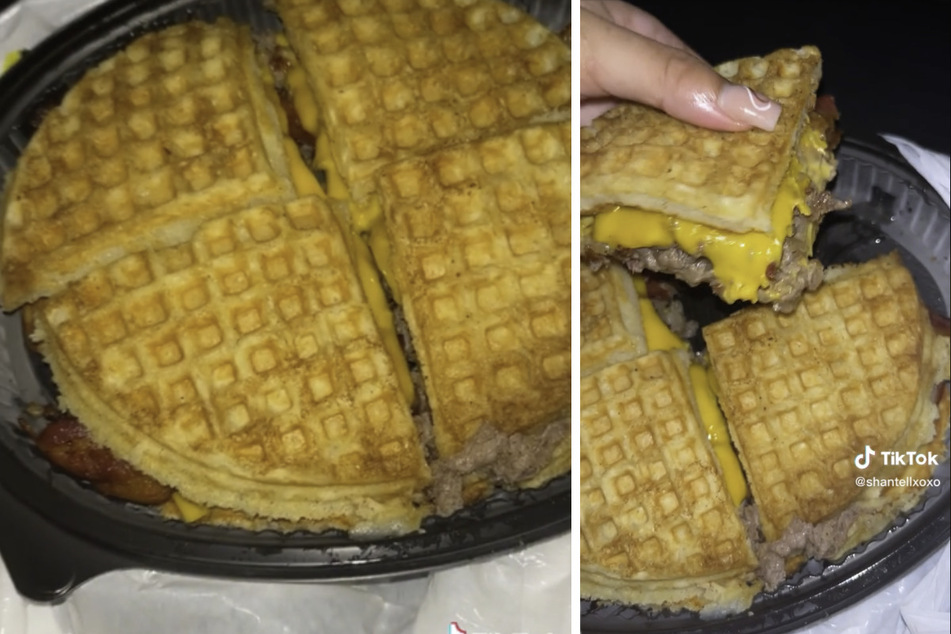 Nachdem eine TikTok-Nutzerin ein Video von ihrem Waffle-Sandwich geteilt hatte, wurde eine Fast-Food-Kette mit Bestellungen für diese Sonderanfertigung überhäuft.