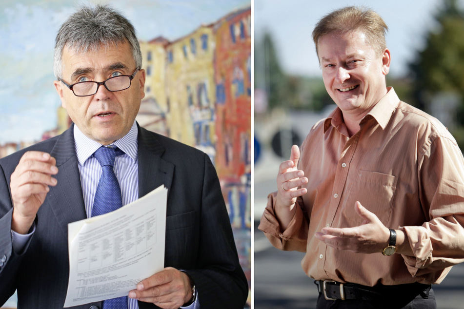 Links: Michael Harig (60, CDU) / Rechts: Henry Nitzsche (62, AfD)