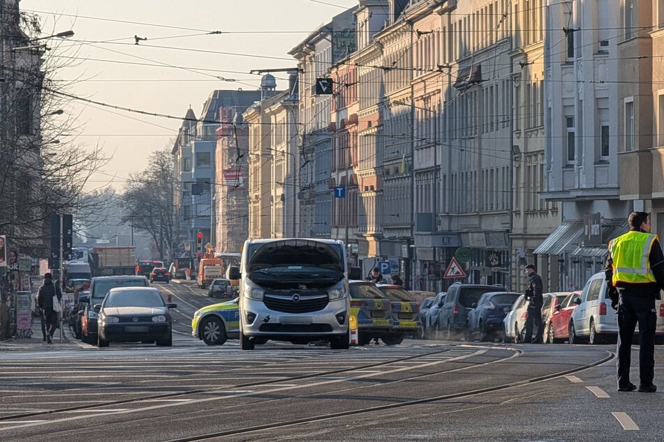 Am Connewitzer Kreuz kam es am Montagmorgen zu einem Unfall.