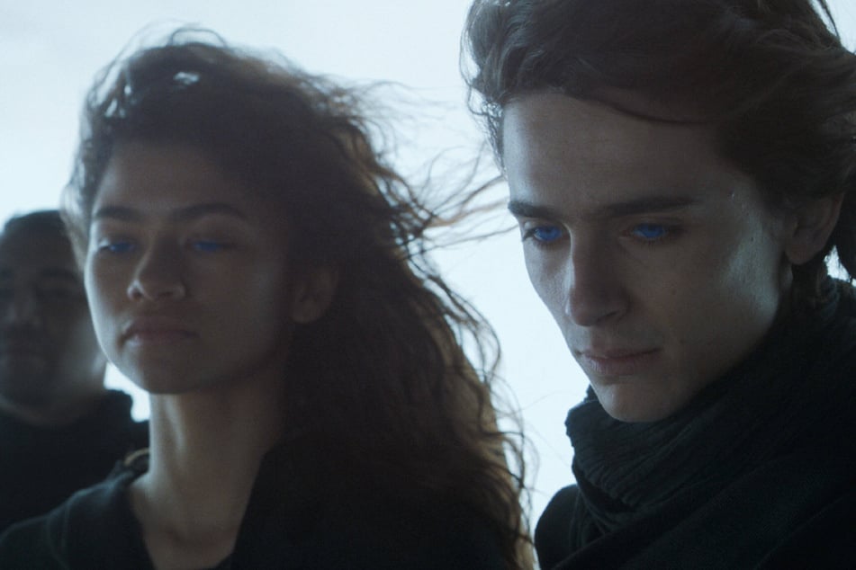 Zendaya (l) and Timothée Chalamet will reprise their respective roles as Chani and Paul in Dune: Part Two.