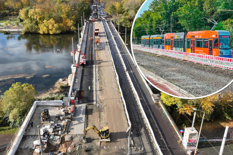 Jetzt auch für Straßenbahnen: Leipziger Brücke ist ab nächster Woche dicht