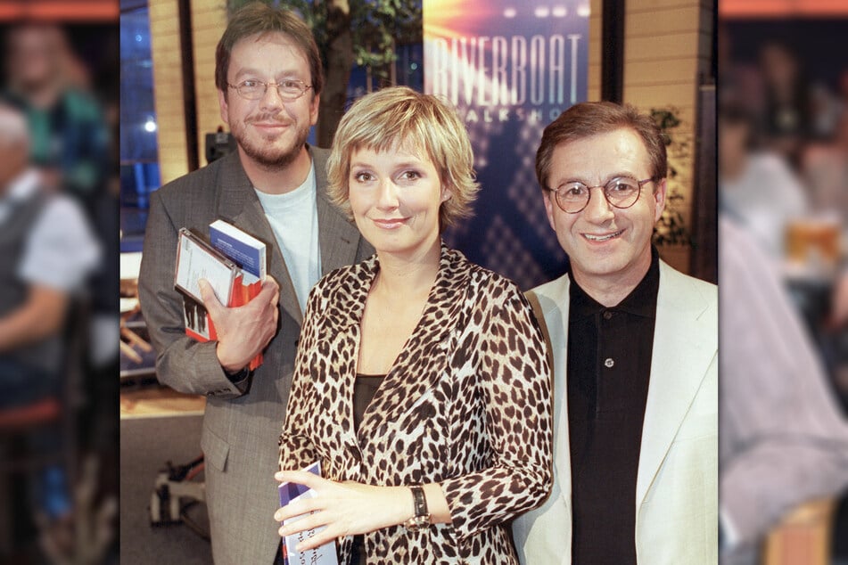 26 Jahre ist dieses Bild inzwischen alt: Jan Hofer (r.) zusammen mit seinen einstigen Moderatoren-Kollegen Jörg Kachelmann (68) und Kim Fisher (57).