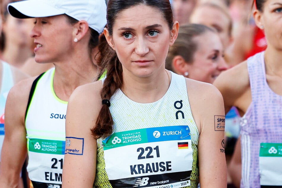Athletin Gesa Krause (33) startete beim Marathon in Valencia mit der Startnummer 221.