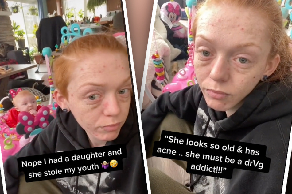 22-jährige Mutter gibt Tochter Schuld, dass sie so alt aussieht